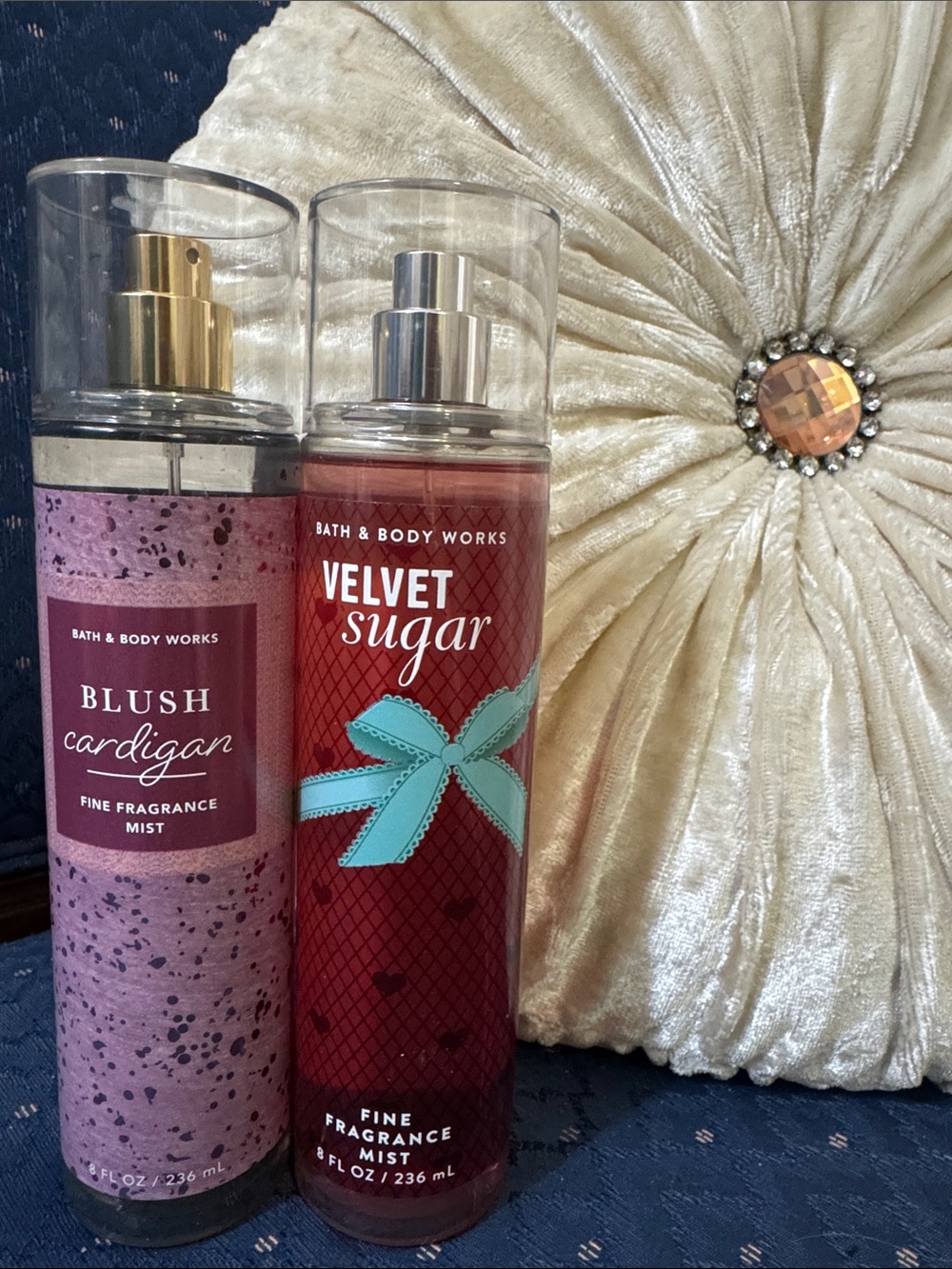 Bath & Body Works Velvet Sugar Fine and Blush Cardigan Fragrance Mist - Red